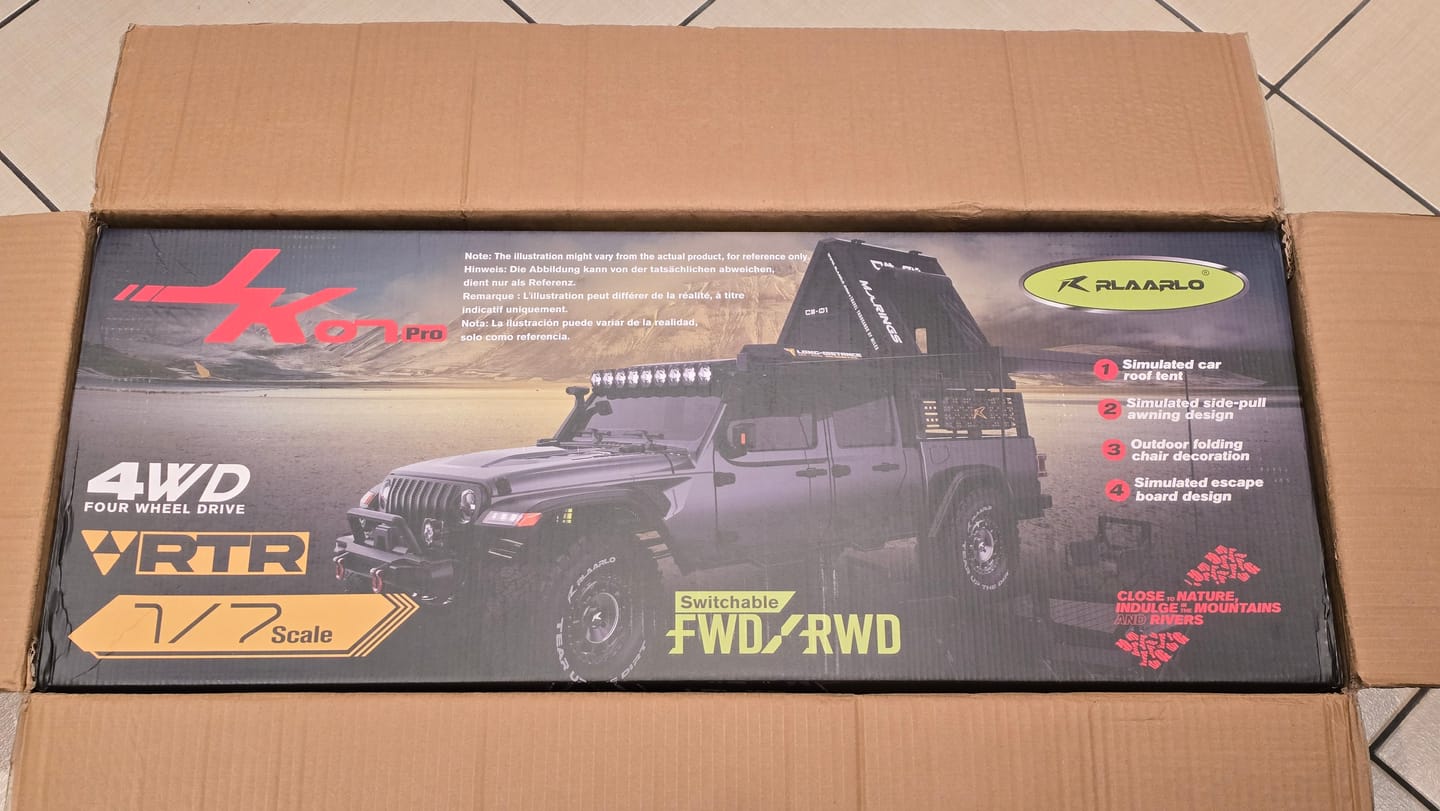 Customer photo review of 1/7 Scale 4WD Brushless RC Crawler JK07Pro