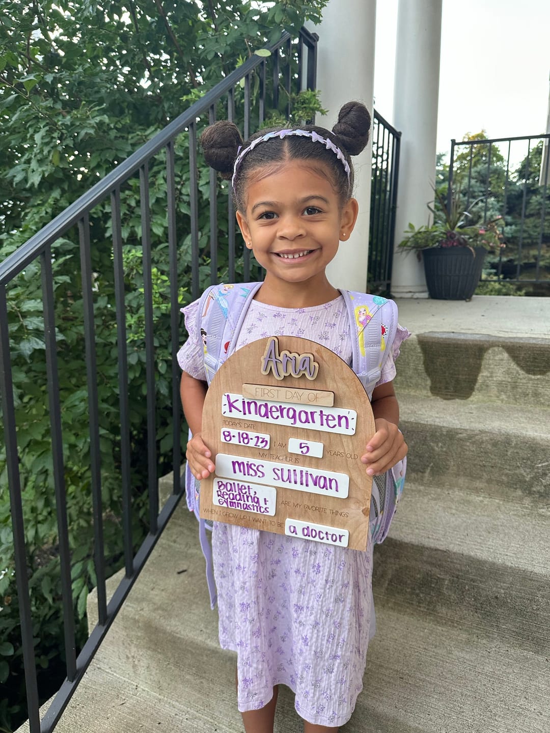 Customer photo review of First Day of School Sign