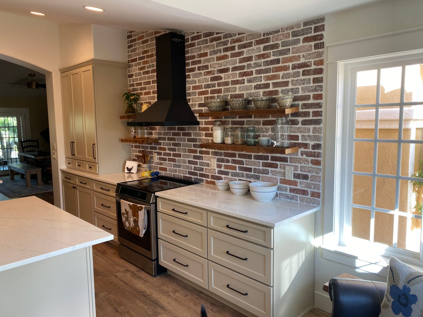 Customer photo review of RECLAIMED WOOD FLOATING SHELVES
