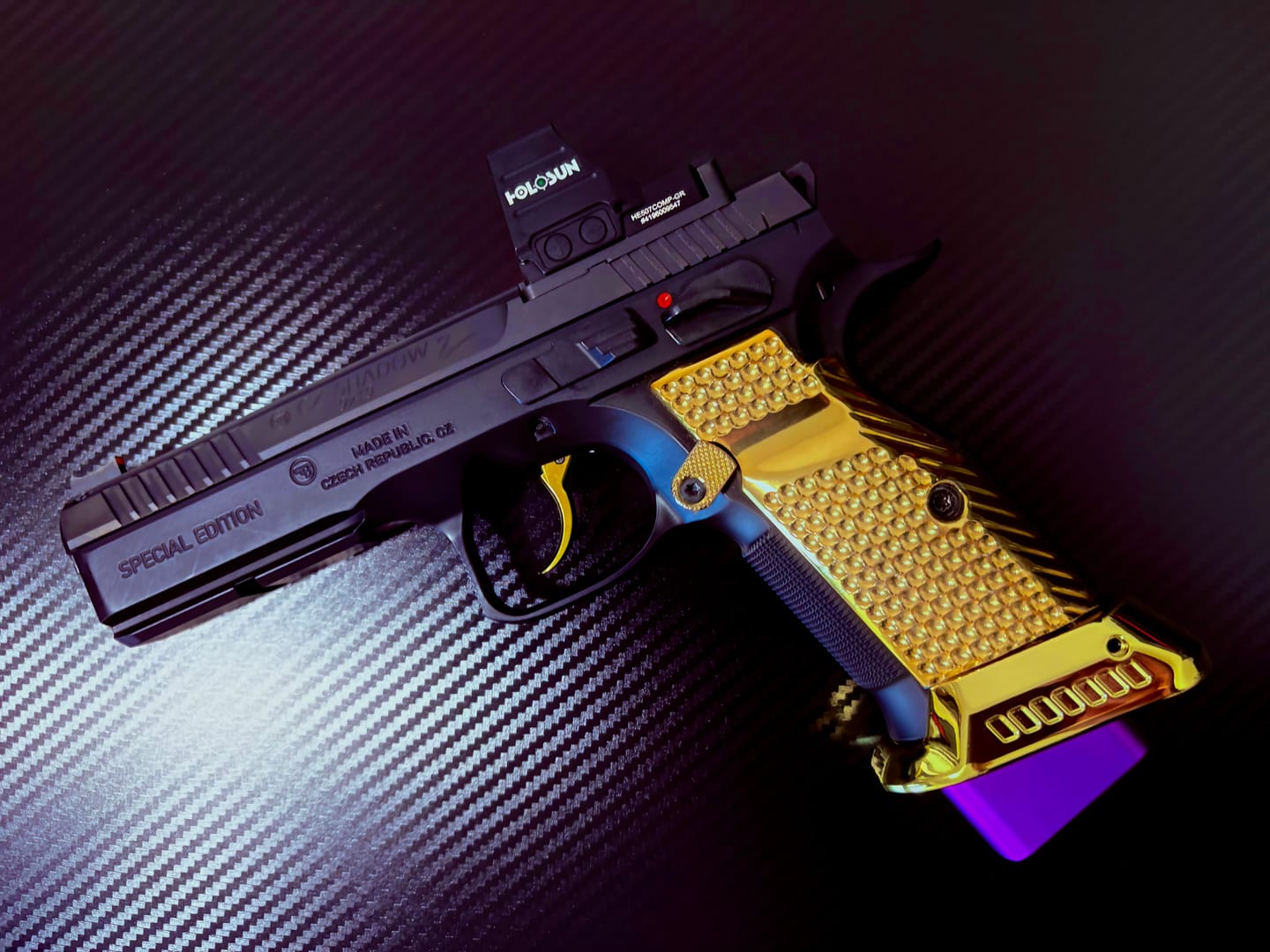 Customer photo review of CZ Shadow 2 Brass Mag well