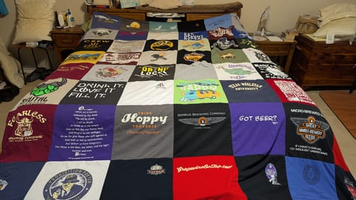 Customer photo review of Classic T-Shirt Blanket