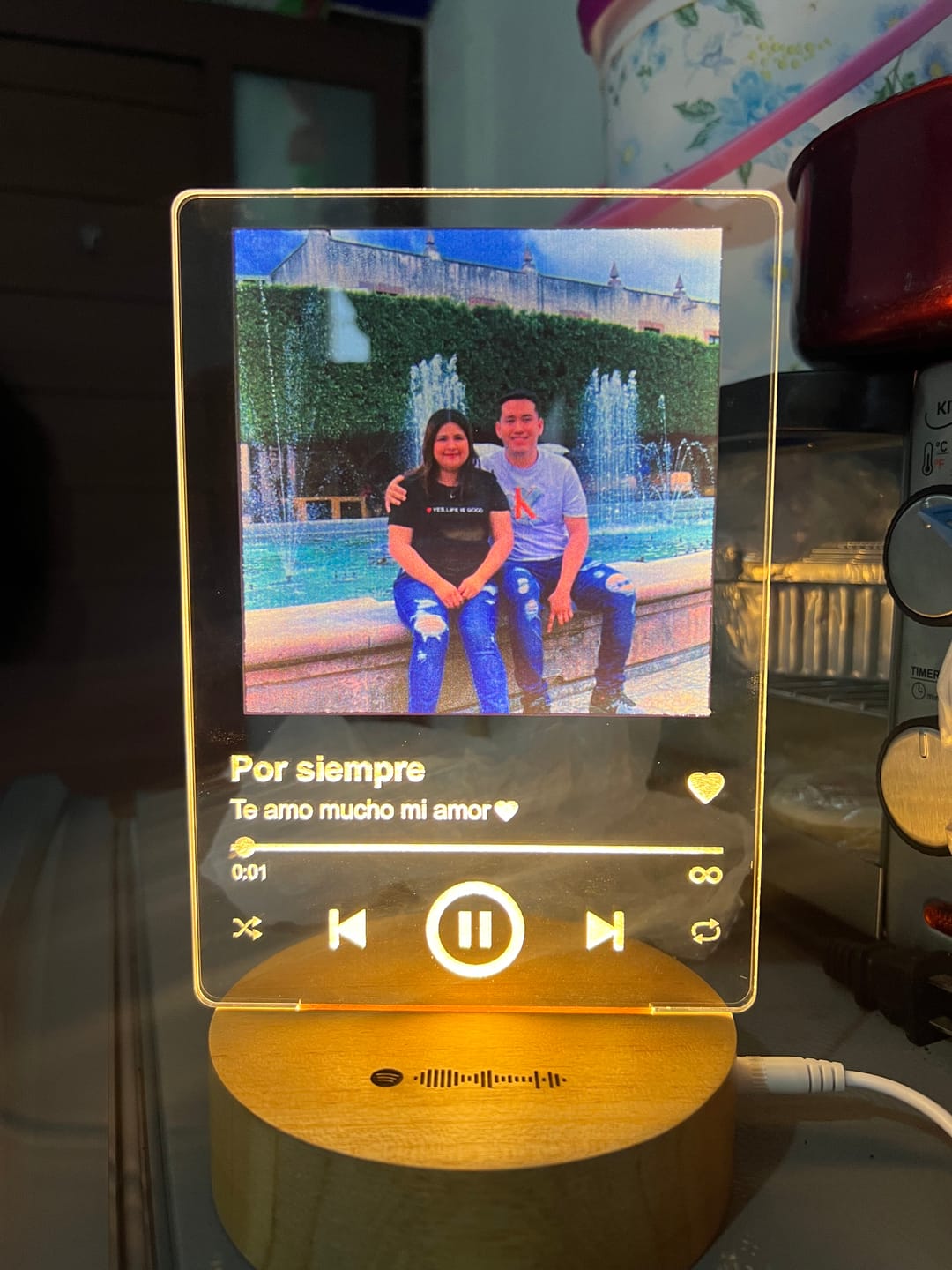 Customer photo review of Lámpara Canción