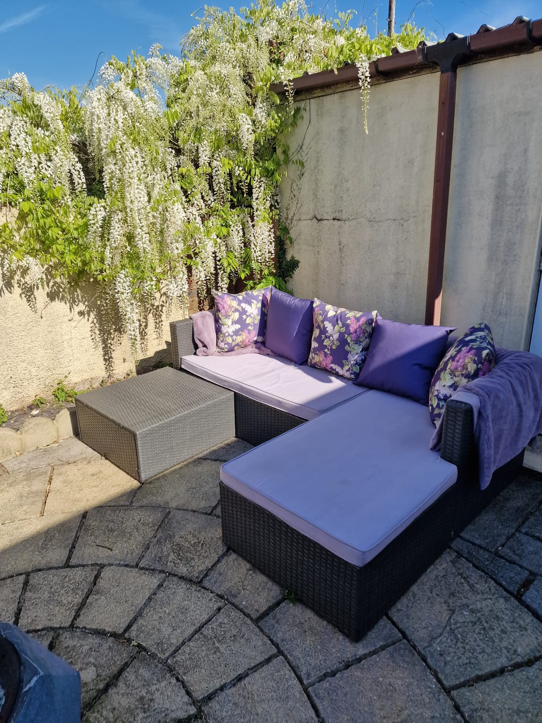 Customer photo review of Outdoor Garden Waterproof Cushion - Evening Garden