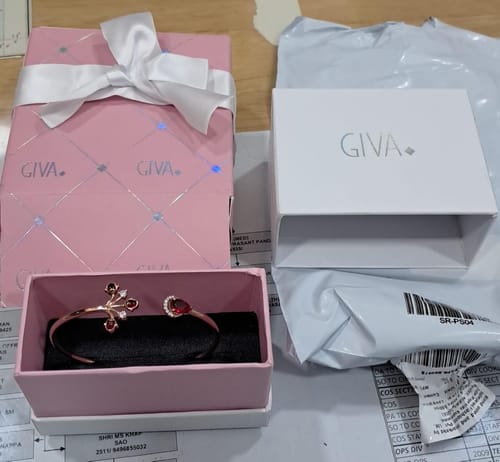 Customer photo review of Rose Gold Liberty of Love Cuff Bracelet