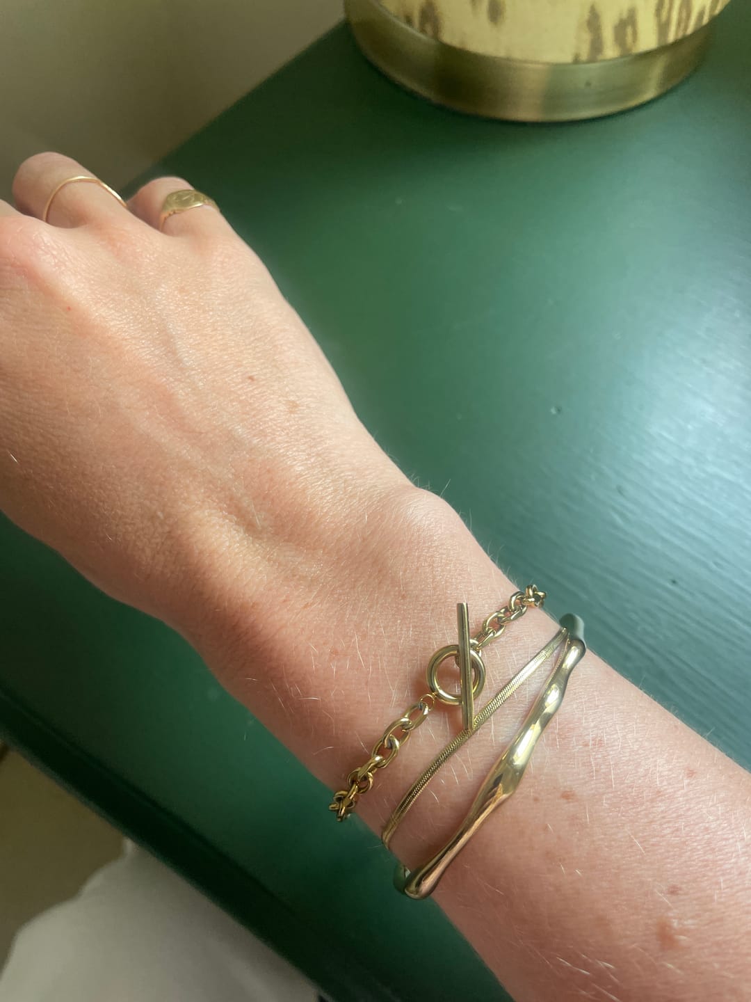 Customer photo review of Bamboo Bangle