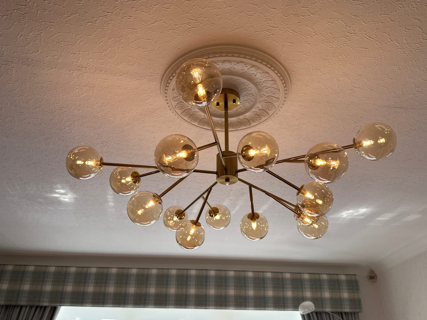 Customer photo review of 15-Light Sputnik Modern Sphere Chandelier