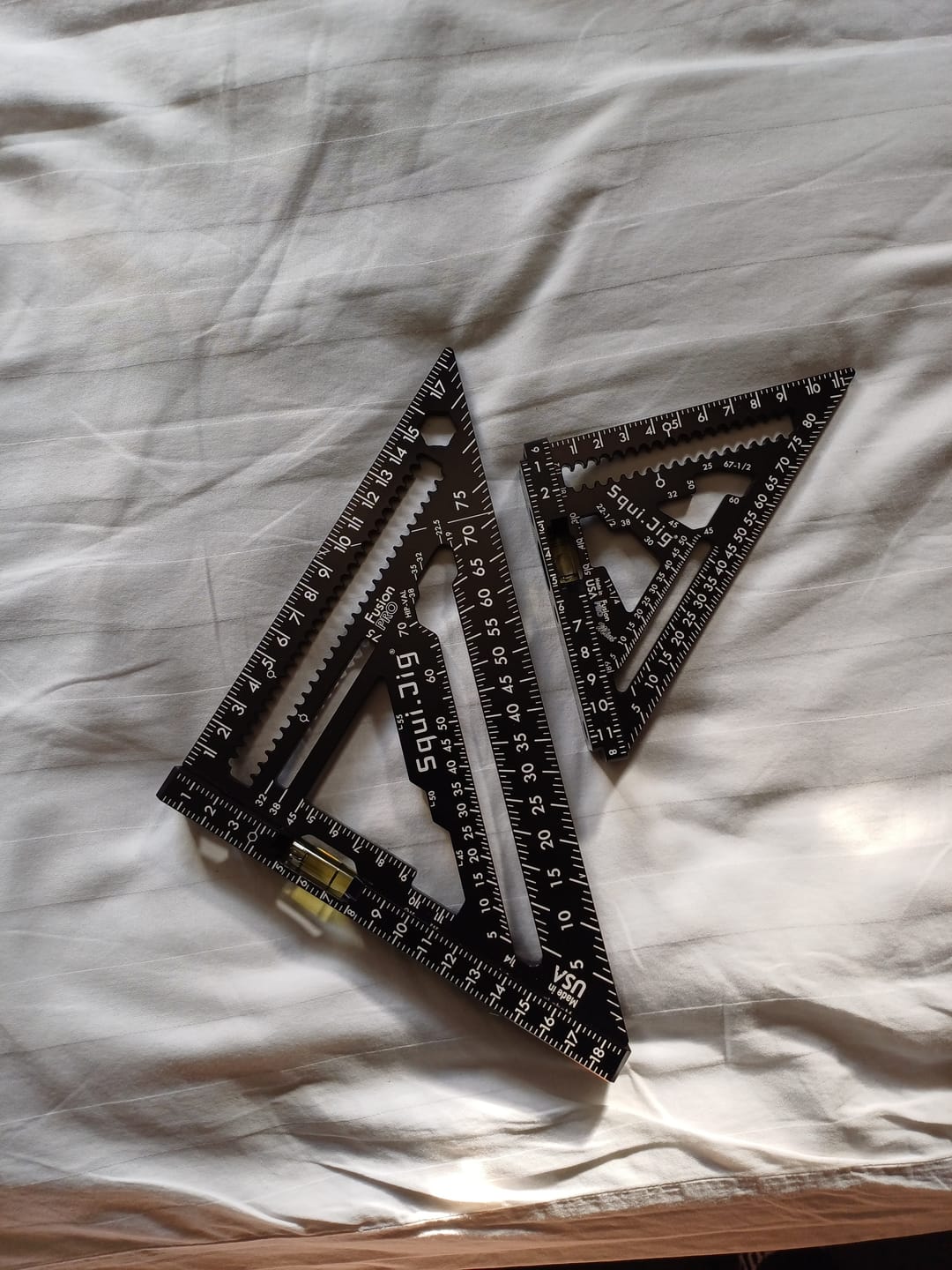 Customer photo review of SquiJig | Fusion PRO 7.5 Inch Rafter square