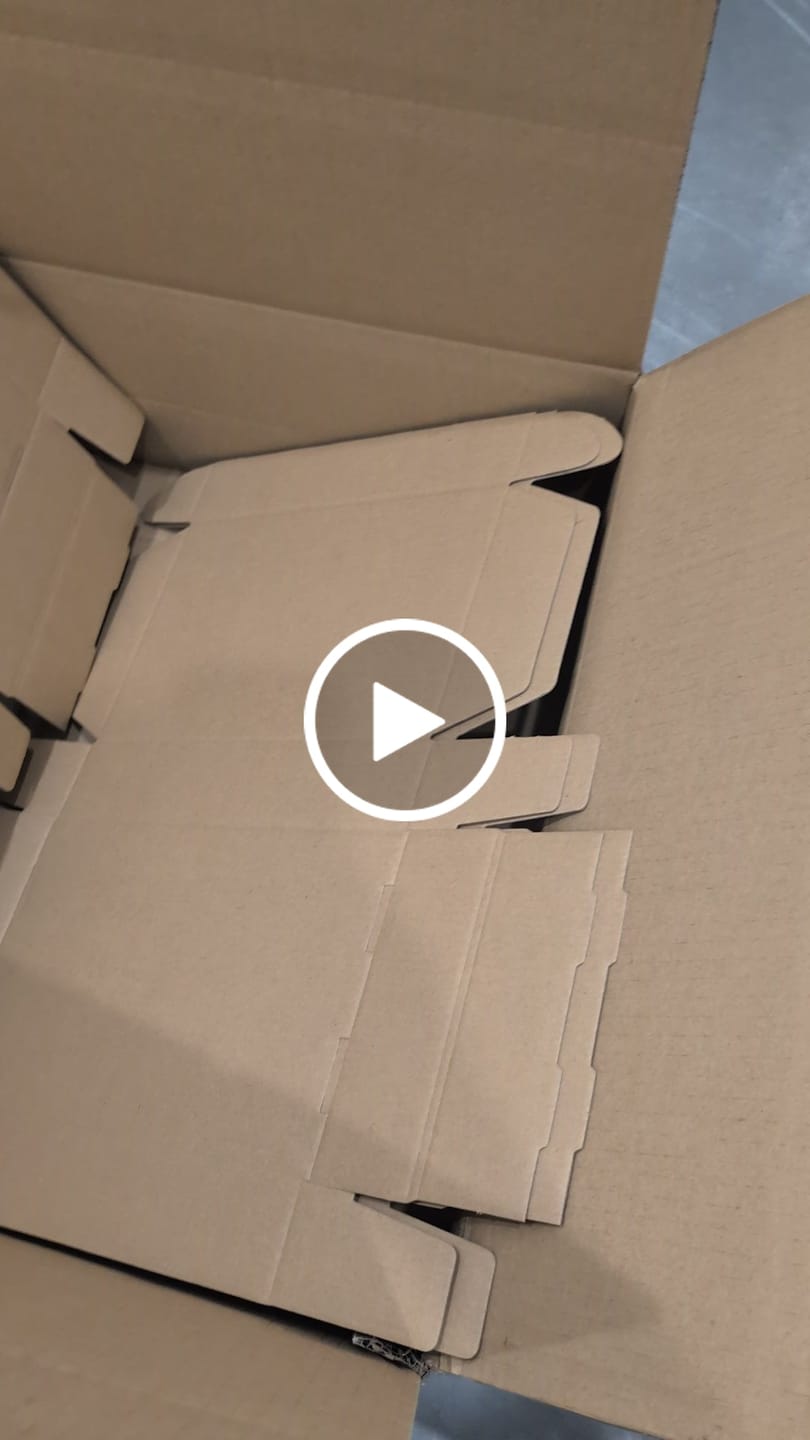 Customer video review of 250 x 170 x 52mm Tuck Front Brown Mailing Box B124