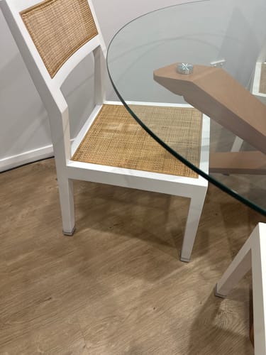 Customer photo review of Square Felt Silicone Chair Leg Protectors | Extra-Durable Chair Floor Protectors