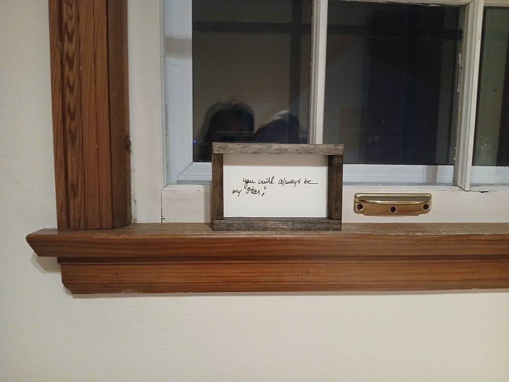 Customer photo review of Custom Handwriting Sign - Memorial Keepsake