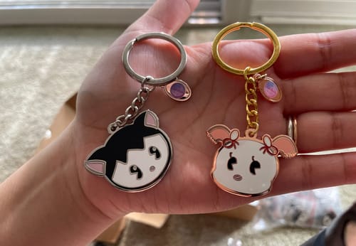 Customer photo review of Custom Keychains