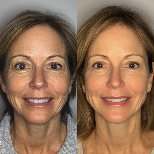 Customer photo review of Vitamin C Serum + Sculpting Serum