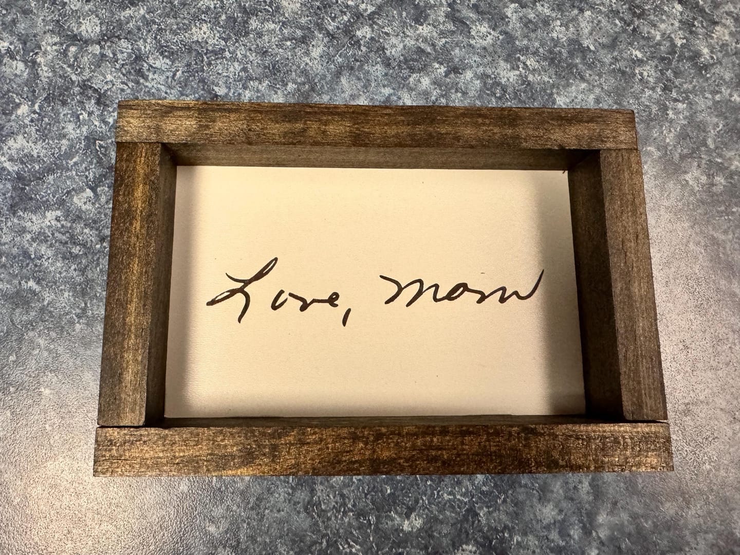 Customer photo review of Custom Handwriting Sign - Memorial Keepsake