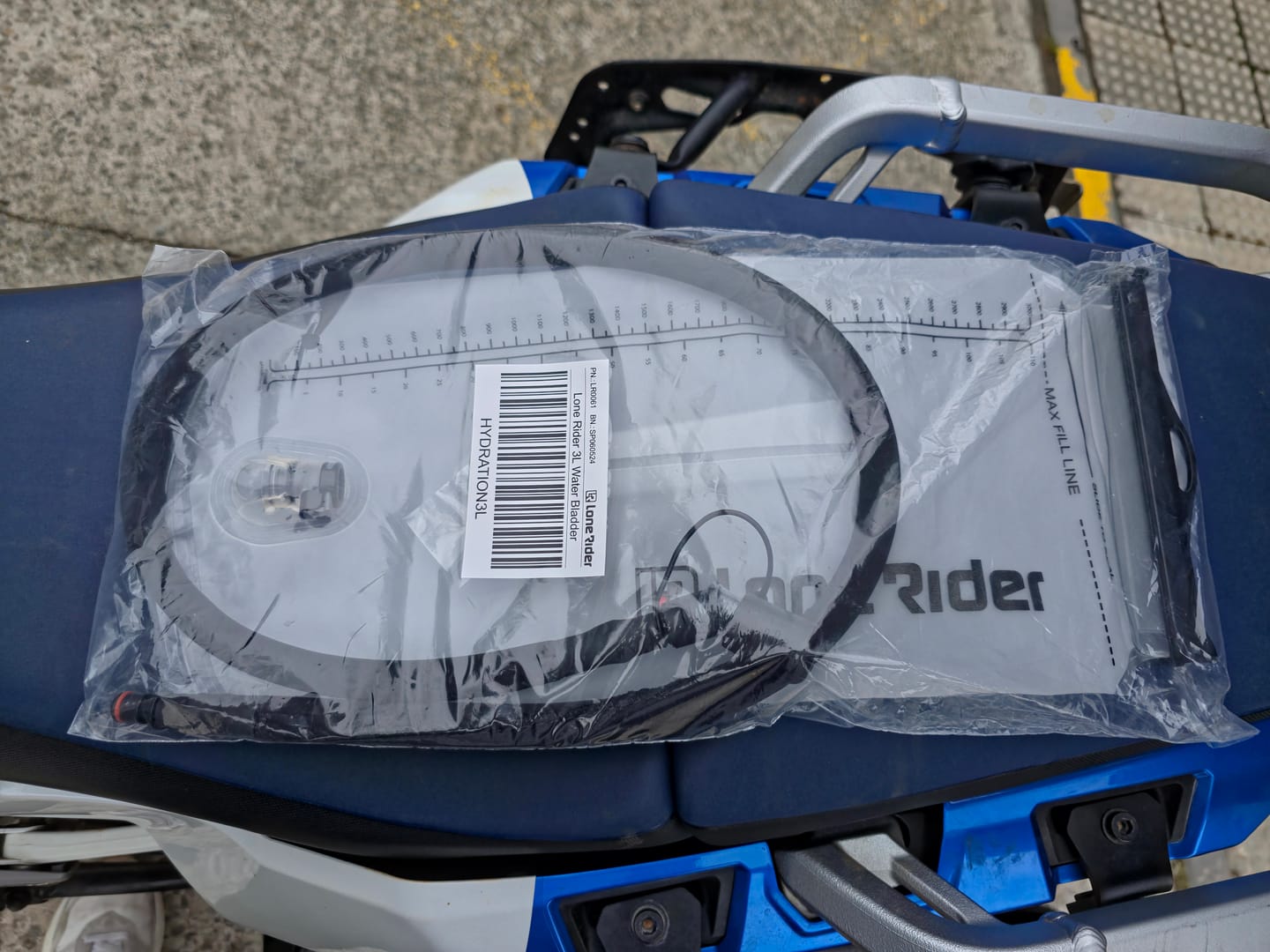 Customer photo review of Hydration Bladder 3L