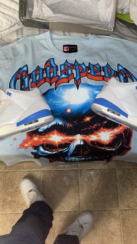 Customer photo review of Godspeed Galaxsee Tee Ice Blue