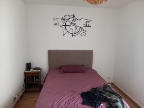 Customer photo review of Décoration Murale en Métal - Carte du monde (2020)