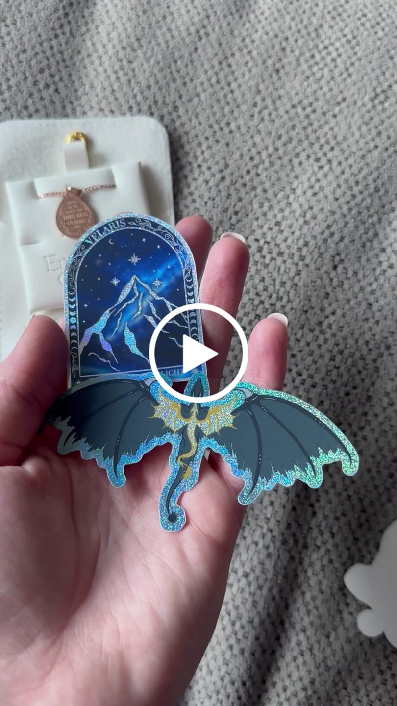 Customer video review of Violets Relic Glitter Sticker