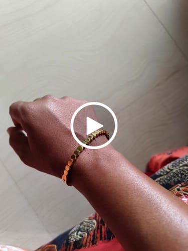 Customer video review of Modern Mosaic Bangle Bracelet