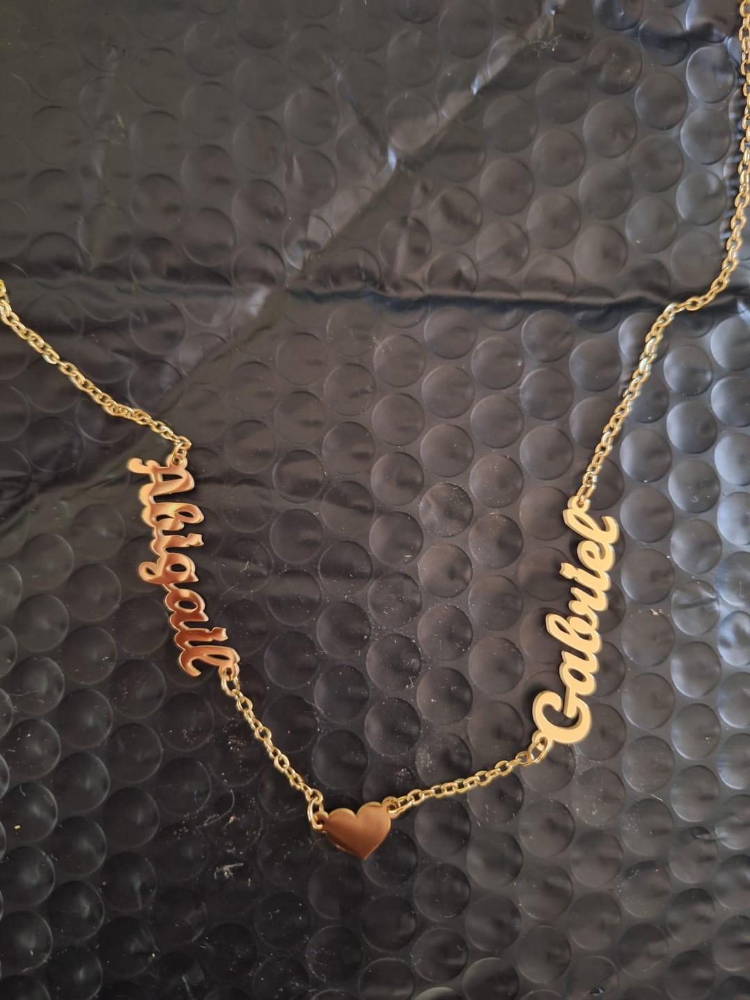 Customer photo review of Collar personalizado con nombres