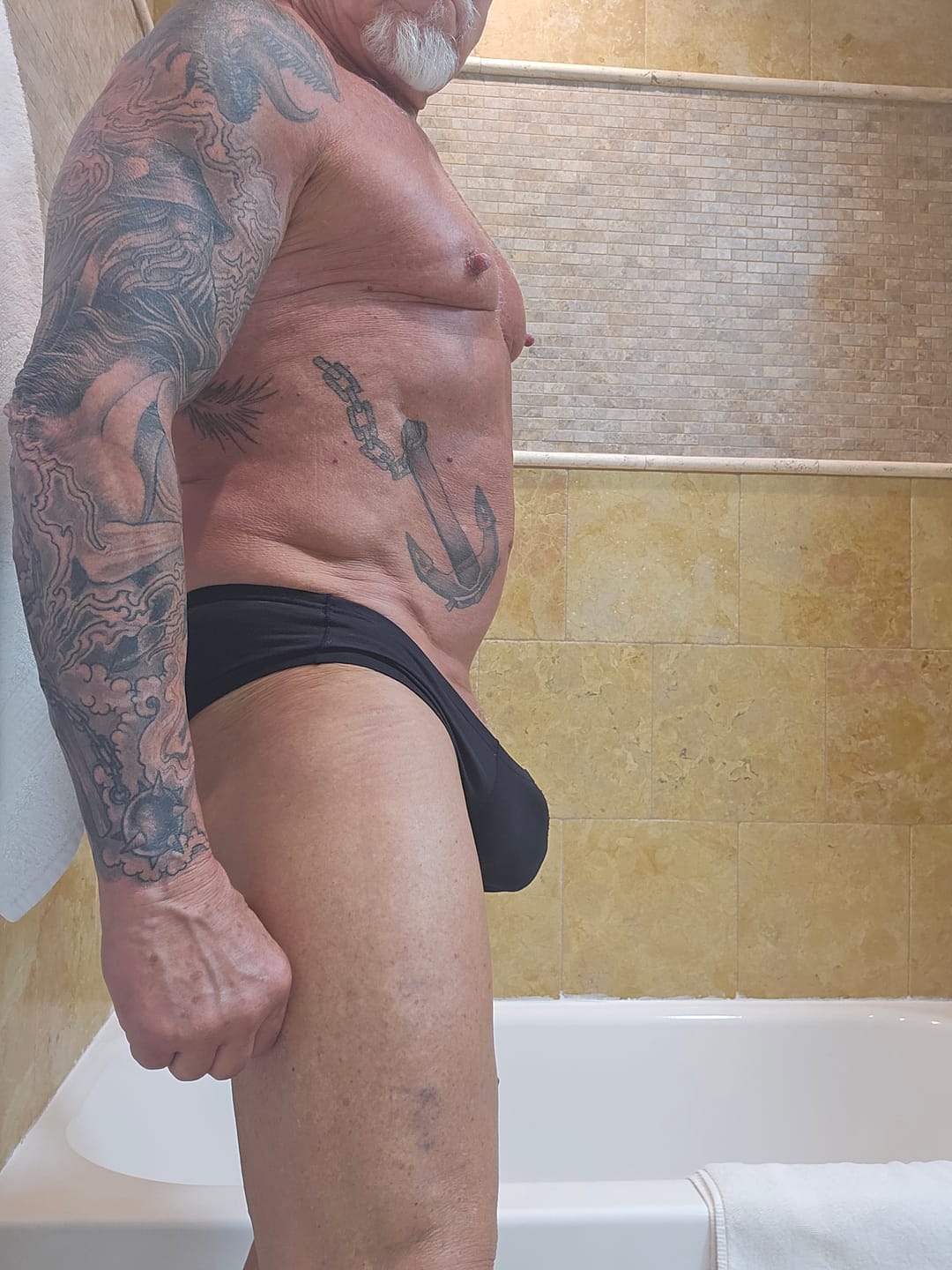 Customer photo review of 2 Pack Big Support Pouch Modal Men's Briefs