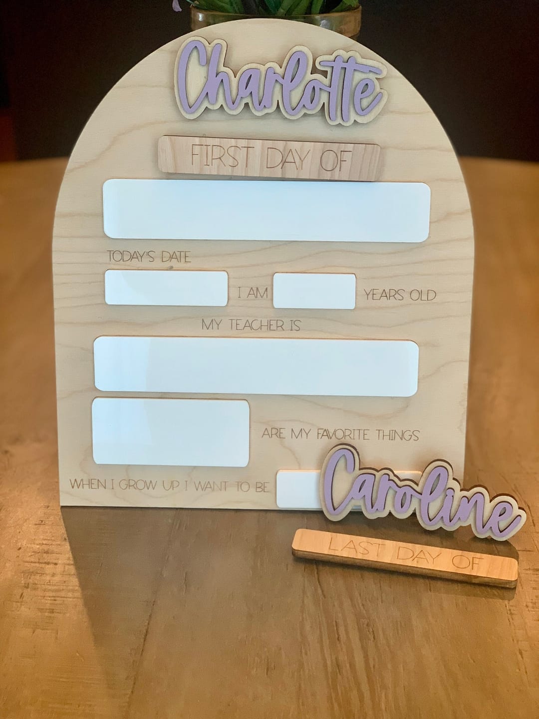 Customer photo review of First Day of School Sign