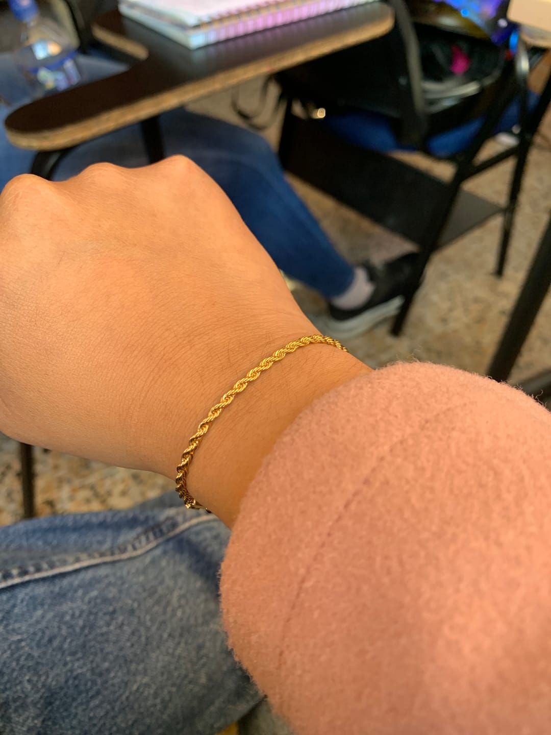 Customer photo review of Pulsera Lazo en Oro laminado 18k