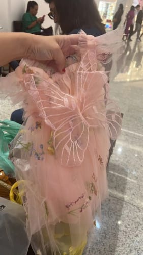 Customer photo review of Floral Butterfly Tulle Dress