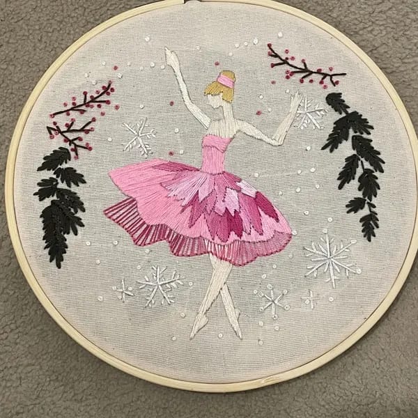 Customer photo review of Rubbyoo Embroidery Kit - Nutcracker Sweets Christmas Ballet