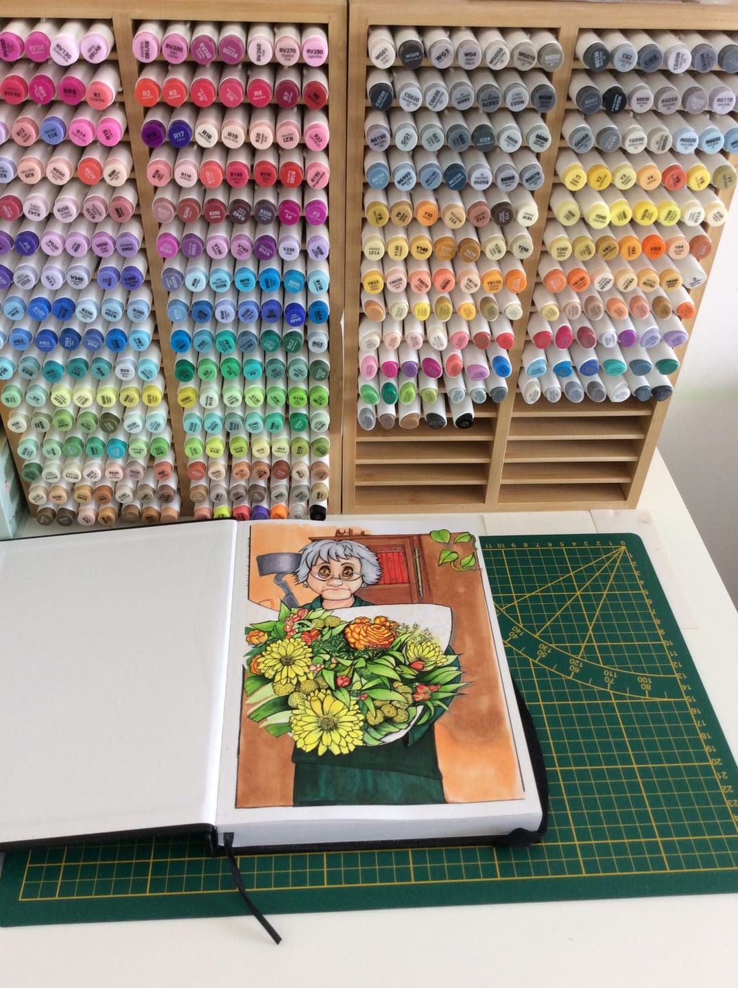 Customer photo review of Ohuhu Marker Pads Art Sketchbooks for Markers