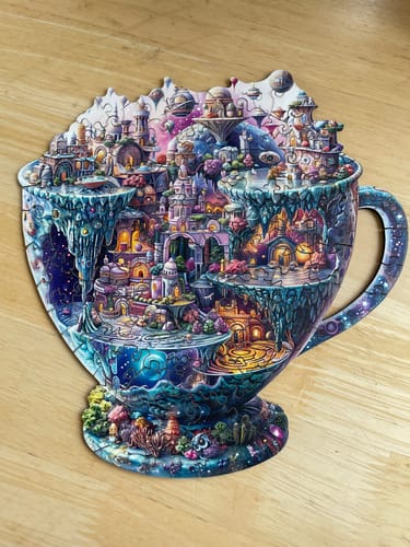 Customer photo review of Interstellar City Wooden Jigsaw Puzzle