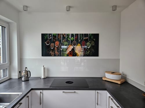Customer photo review of Acrylglasbild | Gewürze auf Löffeln | Panorama