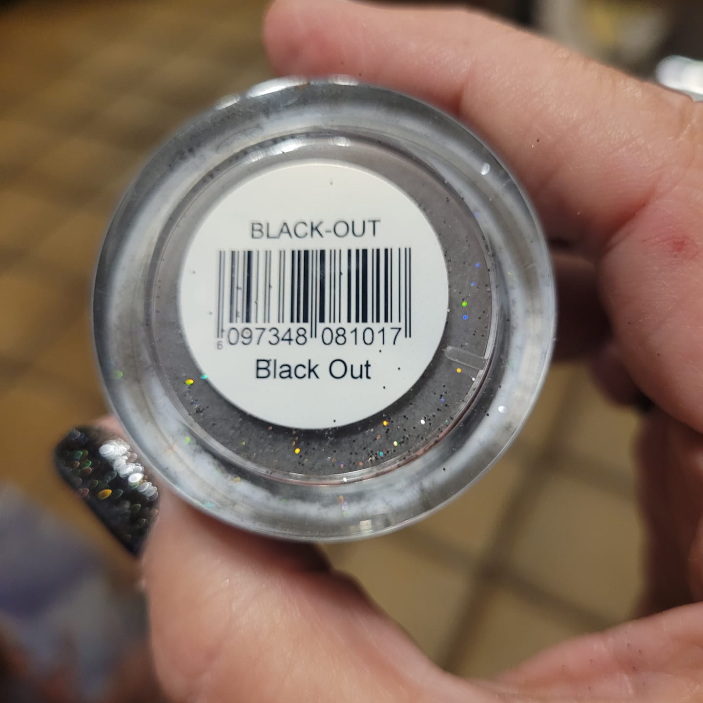 Customer photo review of Black Out Dipping Powder