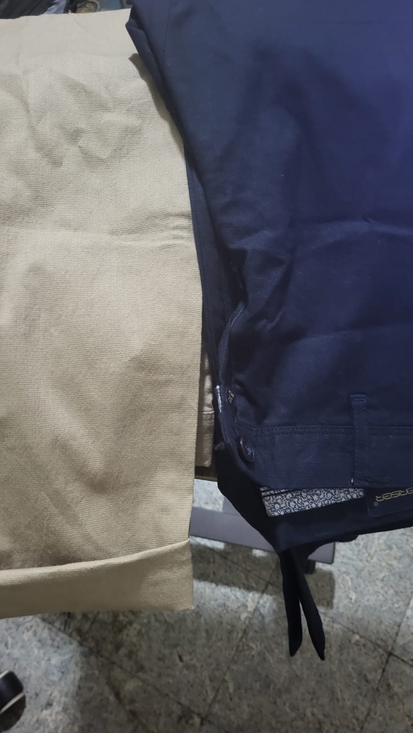 Customer photo review of Kansas - Blue Trouser For Men | Ariser