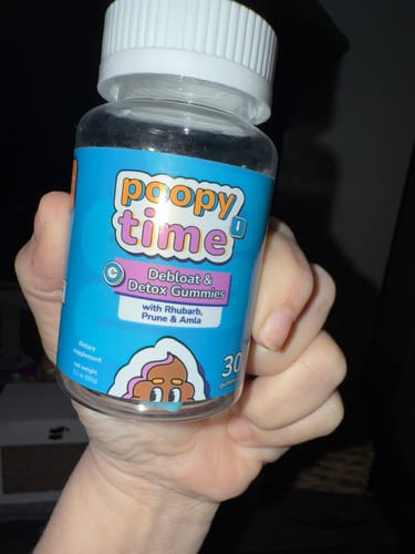 Customer photo review of FREE GIFT! Poopy Time Debloat & Detox Gummies
