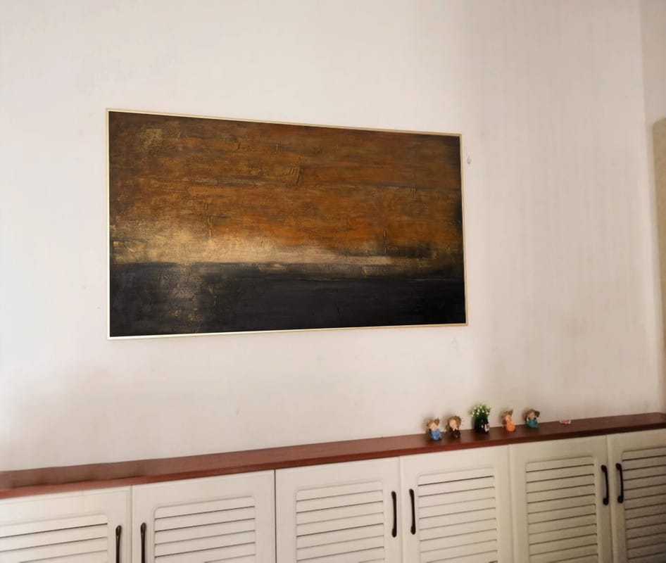 Customer photo review of Abstract Painting Canvas #AP127