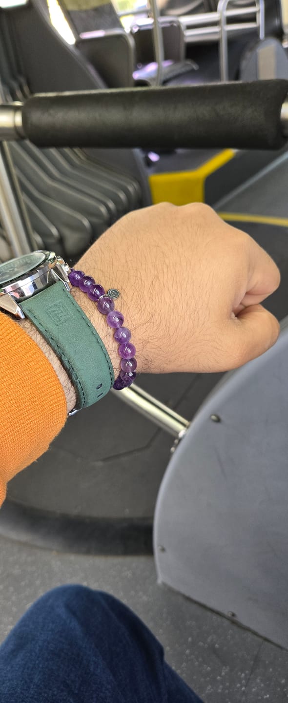Customer photo review of Amethyst Bracelet