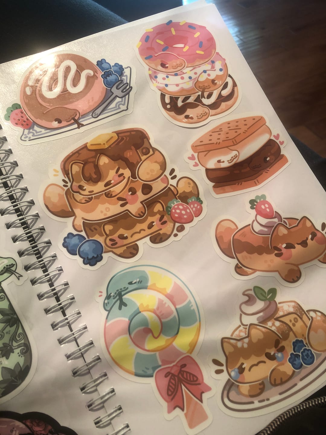 Customer photo review of Sweet Snake Snack Sticker Set