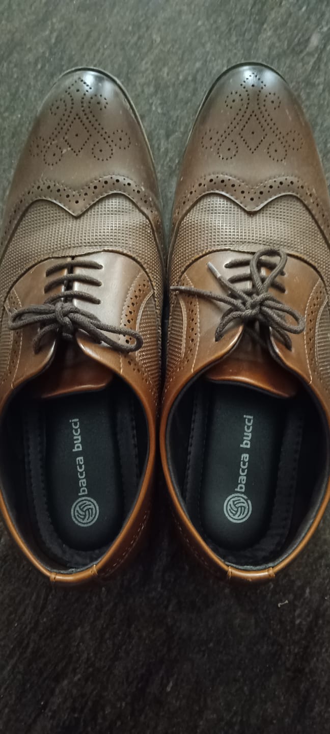 Customer photo review of Bacca Bucci VICTORIA Formal Shoes with Superior Comfort | All Day Wear Office Or Party Lace-up Shoes