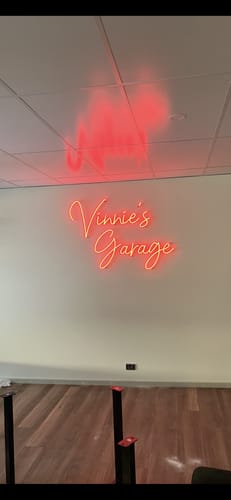 Customer photo review of Custom Neon Signs
