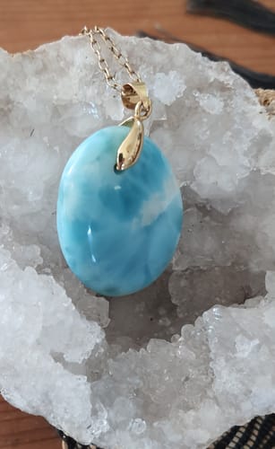 Customer photo review of Larimar pendentif