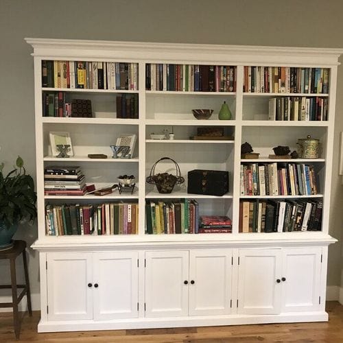 Customer photo review of Halifax Large Hutch Bookcase - White