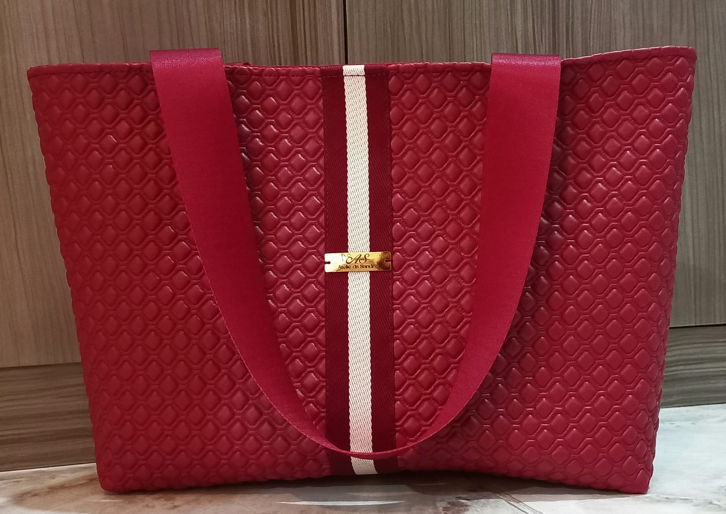 Customer photo review of MATELASSE LUXO 1.5 COR BORDO FUNDO MANTA