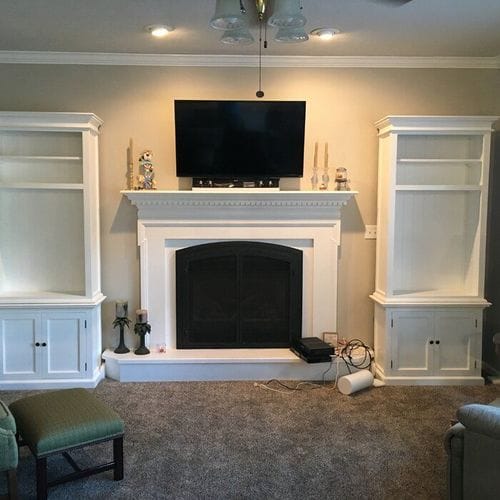 Customer photo review of Halifax Slim Hutch Bookcase - White