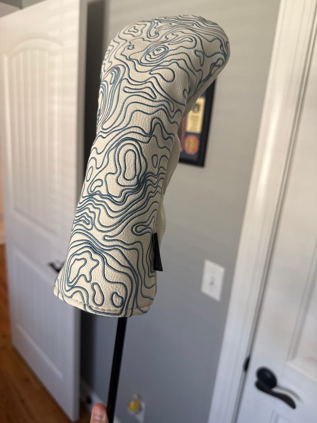 Customer photo review of Topographic Edition - Pure White / Embroidered Carolina Blue