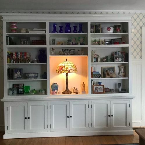 Customer photo review of Halifax Large Hutch Bookcase - White