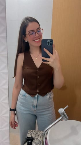 Priscila K. review of Colete Calêndula Marrom Escuro image 1 out of 2