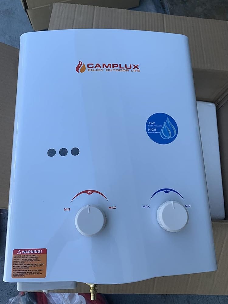 Customer photo review of Camplux AY132 Portable Water Heater