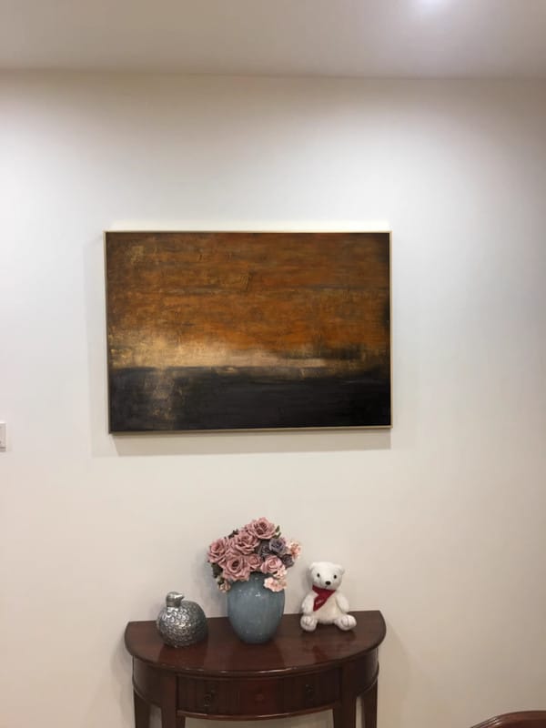 Customer photo review of Abstract Painting Canvas #AP127