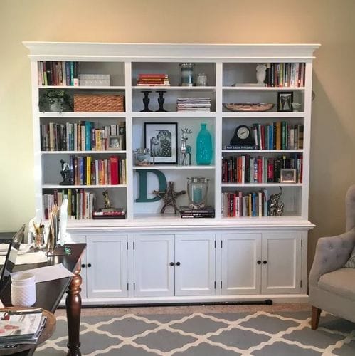 Customer photo review of Halifax Large Hutch Bookcase - White