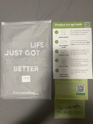 Customer photo review of Terra - Grounding Bed Sheet